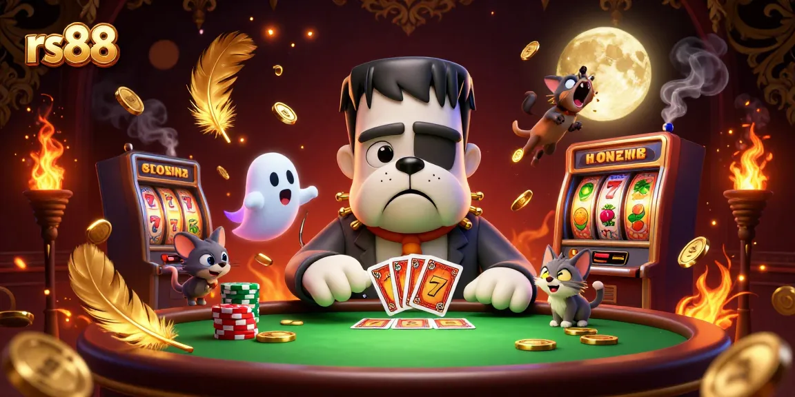 Experience the thrills of gaming with rs88 in a dynamic 3D casino scene featuring unique characters.