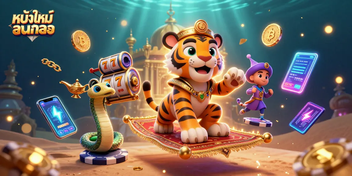 Experience thrilling gambling with หนังใหม่ชนโรง in a vibrant slot machine world full of excitement.
