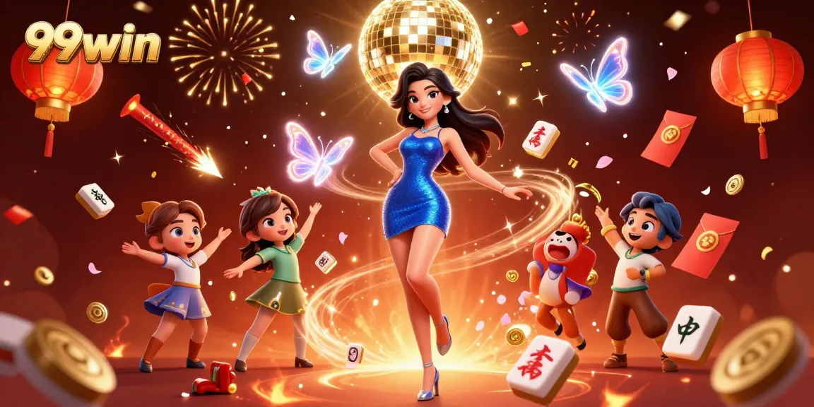 Experience the excitement of 99win with vivid neon designs and dazzling casino elements