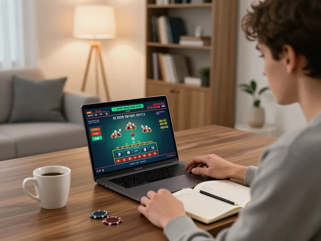 Engaging in competitive live gaming on kp88 with strategic notes and cozy atmosphere