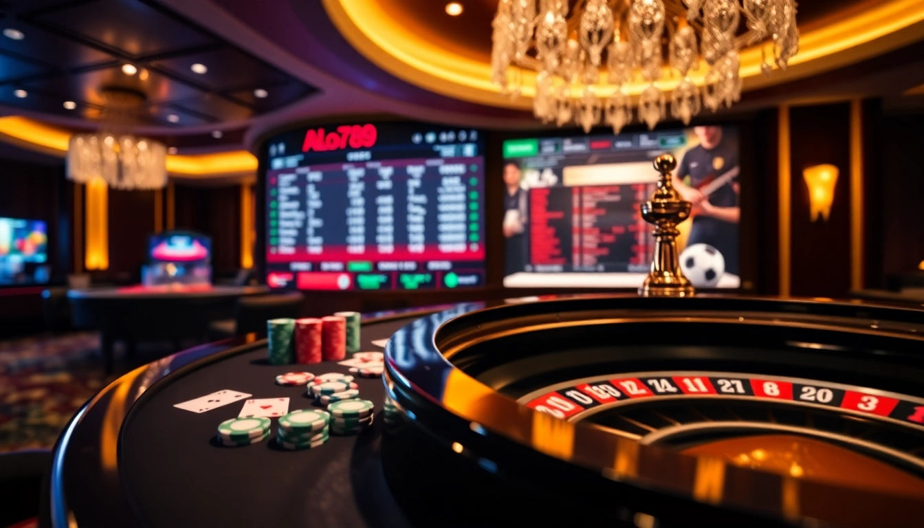 Experience thrilling gameplay at ALo789's professional casino atmosphere.