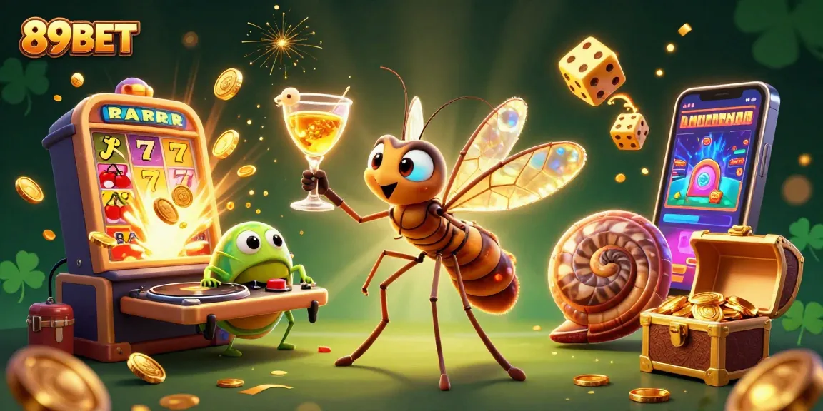 89BET offers thrilling gameplay featuring a lively mascot, a DJ, and a roulette wheel in a vibrant casino scene.