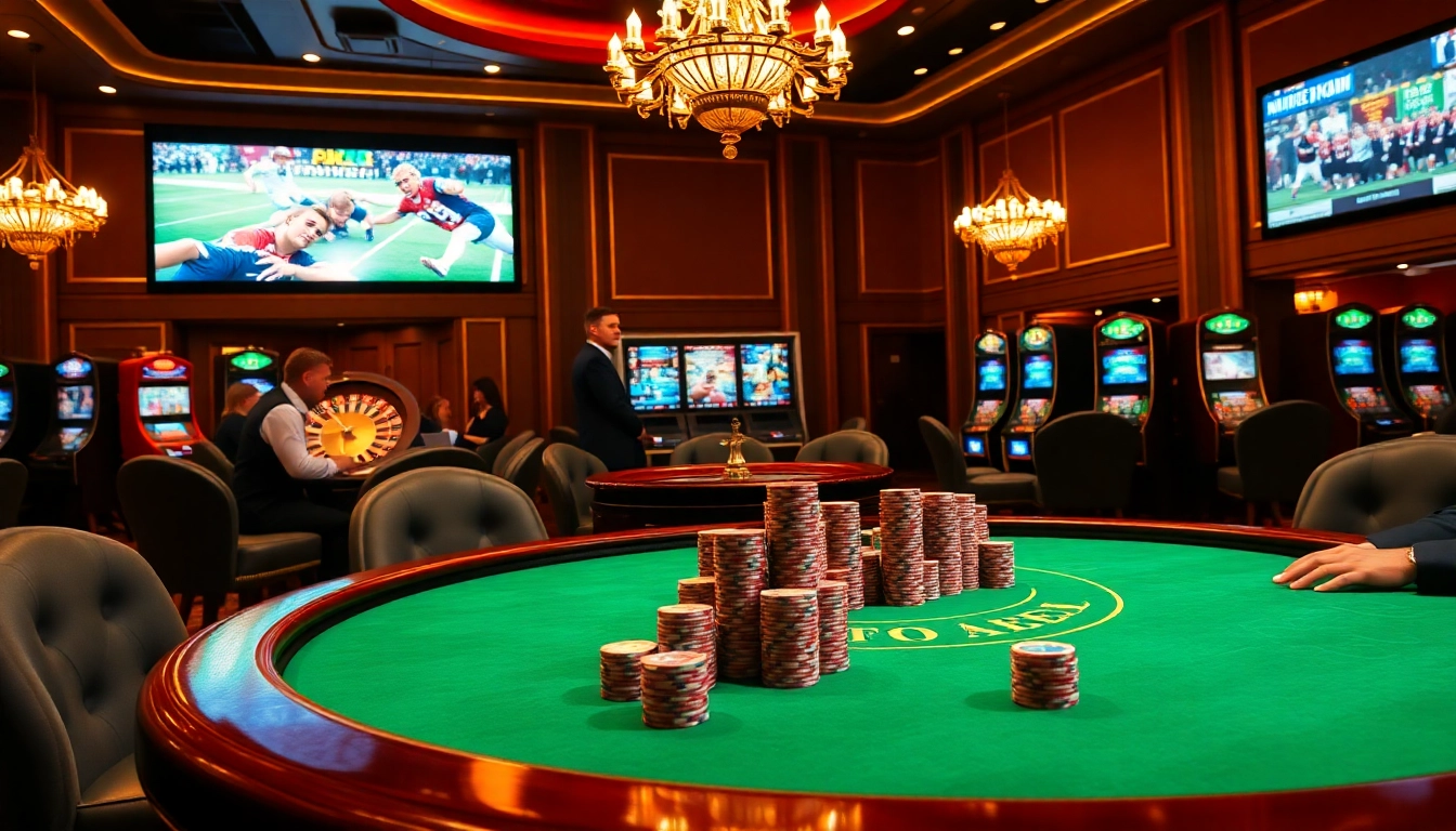 Experience thrilling gameplay at https://luongsontv5.com/ with our luxurious casino setting.
