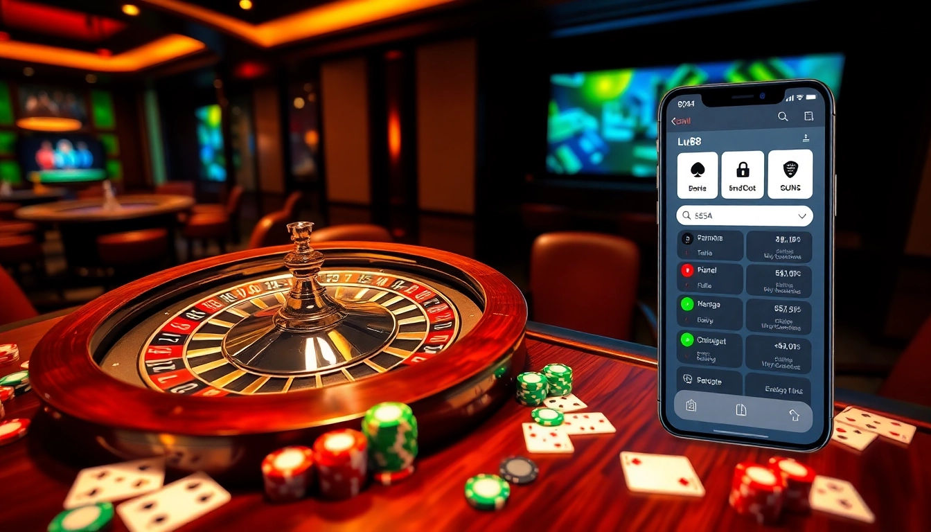 Experience the thrilling gameplay at lu88 with vibrant casino gaming elements.