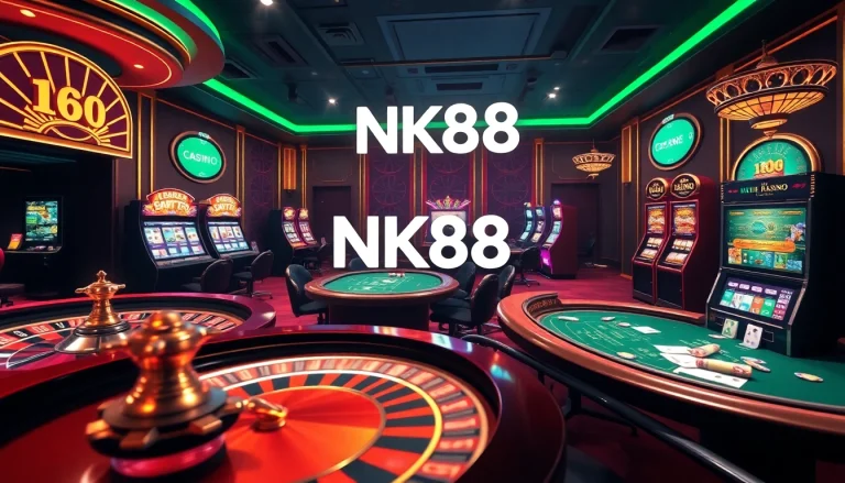 Experience high-stakes gaming at NK88's luxurious online casino with exciting slot machines and poker tables.