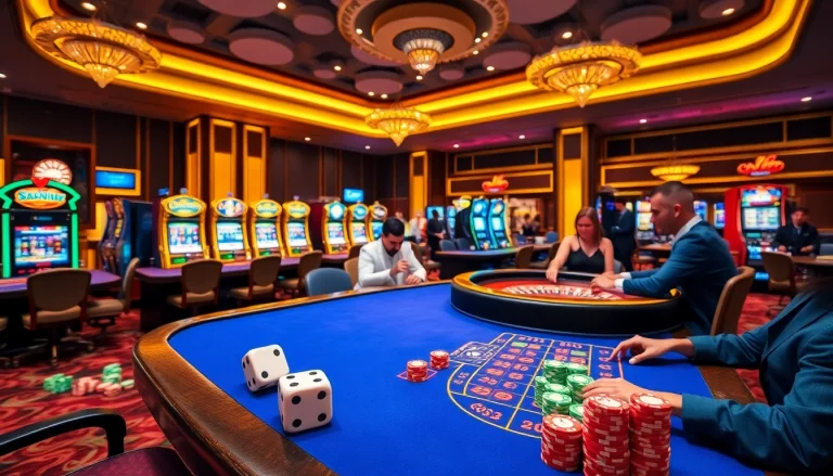 Experience the excitement of playing at ww88 with vibrant casino tables and lively players.