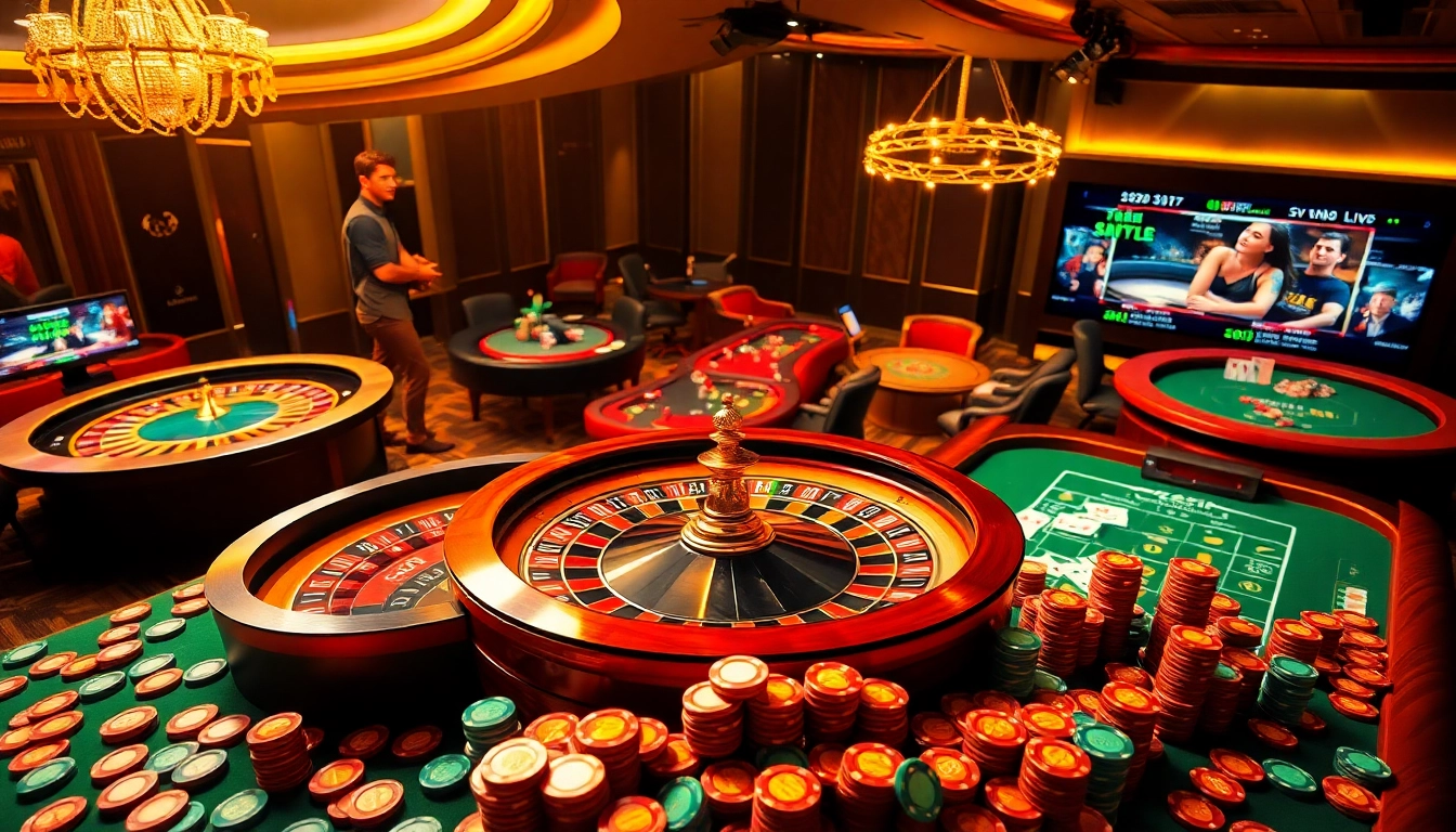 Engage in thrilling online gambling action at sv388win.live with vibrant casino tables and live-game excitement.