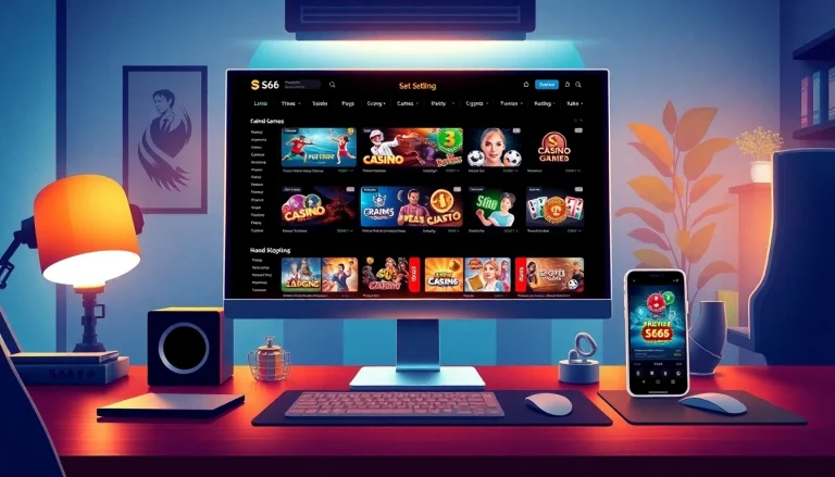 Exciting online gambling experience on s666.nyc showcasing diverse gaming options.